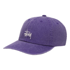 STUSSY WASHED BASIC LOW PRO CAP-GRAPE