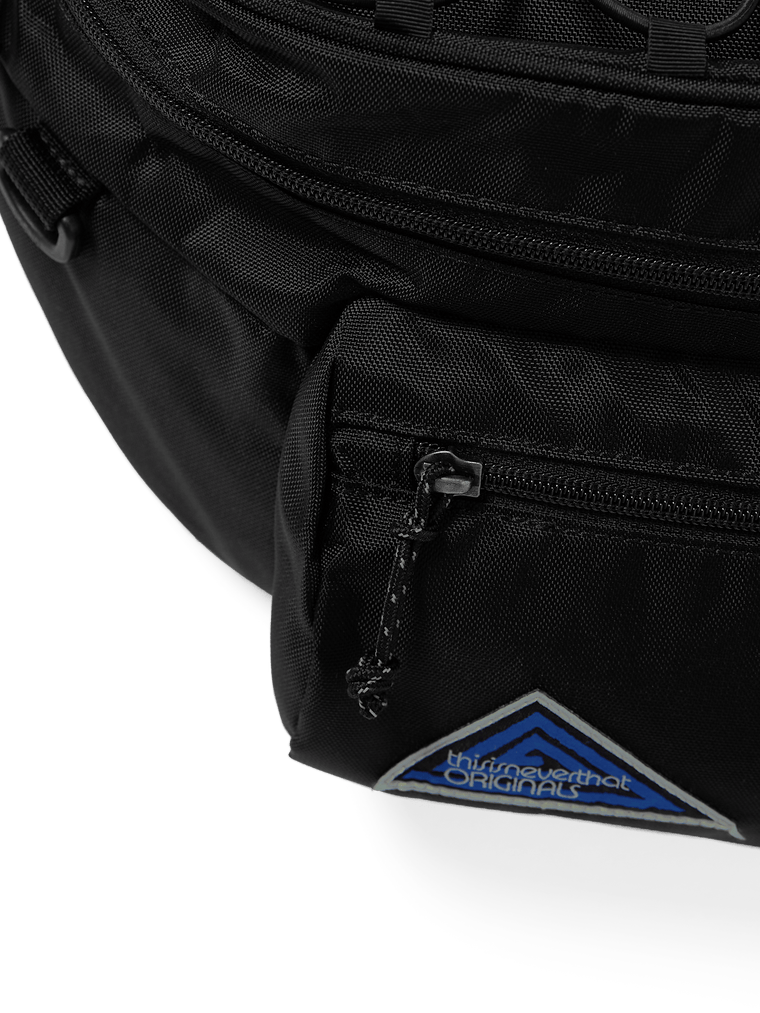 THIS IS NEVER THAT WASHED NYLON LUMBAR PACK-BLACK