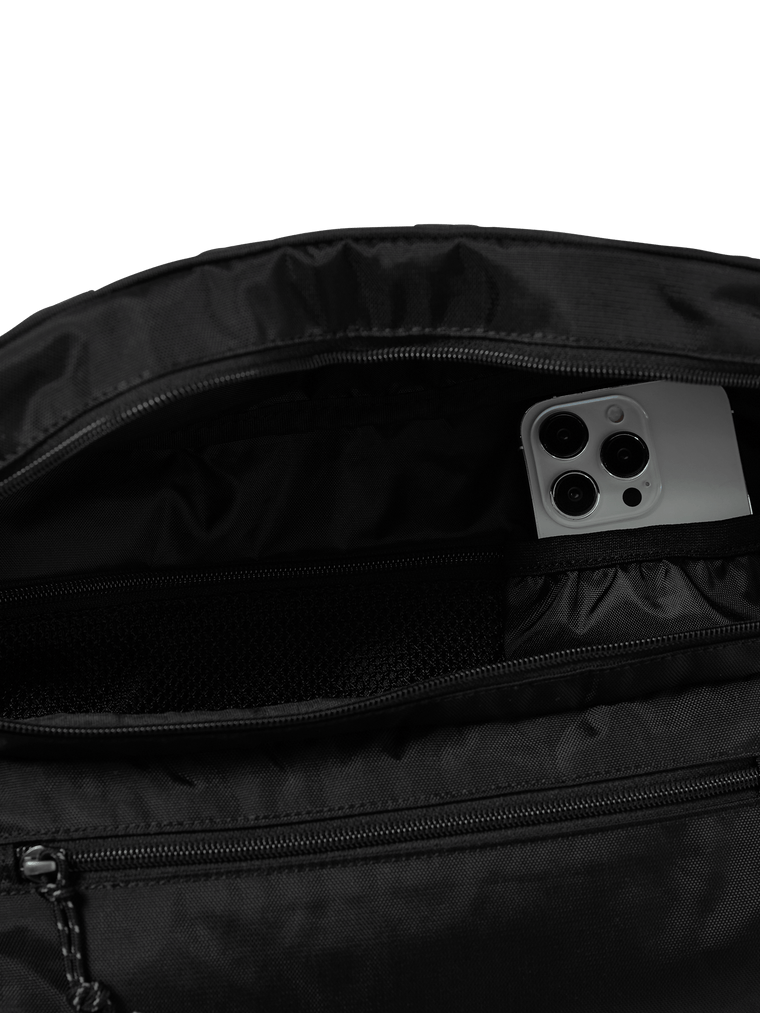 THIS IS NEVER THAT WASHED NYLON LUMBAR PACK-BLACK