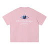 ORI FREDERIQO WASHED PRINT TEE-PINK