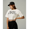 TEAMJOINED W AURA CROP TOP OVERSIZED-WHITE