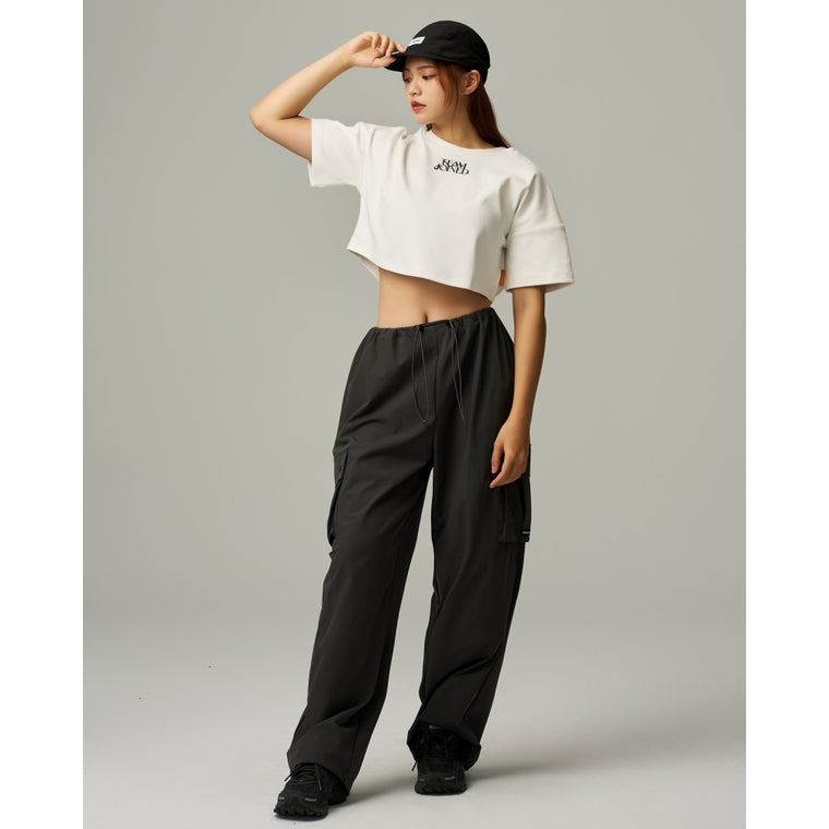 TEAMJOINED W AURA CROP TOP OVERSIZED-WHITE