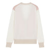 MAISON KITSUNE W BABY FOX PATCH COLOR BLOCK CARDIGAN-ROSE