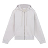 MAISON KITSUNE W BABY FOX PATCH ZIPPED HOODIE-GREY