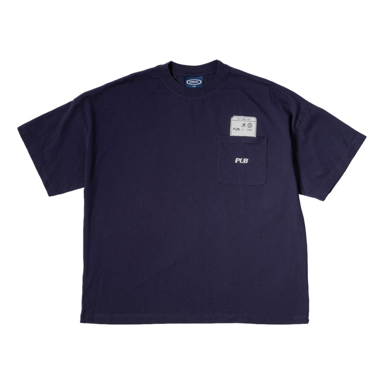 PUBLISH WELCOME ABORD TEE-NAVY