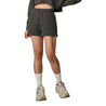 TEAMJOINED W EVERYDAY LABEL HIGH WAISTED SHORTS-DARK GREY