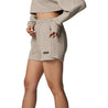 TEAMJOINED W EVERYDAY LABEL HIGH WAISTED SHORTS-LIGHT GREY