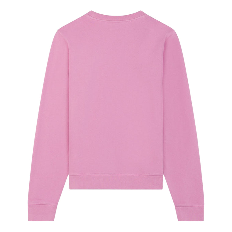 MAISON KITSUNE W FOX HEAD PATCH REGULAR SWEATSHIRT-PINK