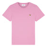 MAISON KITSUNE W FOX HEAD PATCH REGULAR TEE SHIRT-PINK