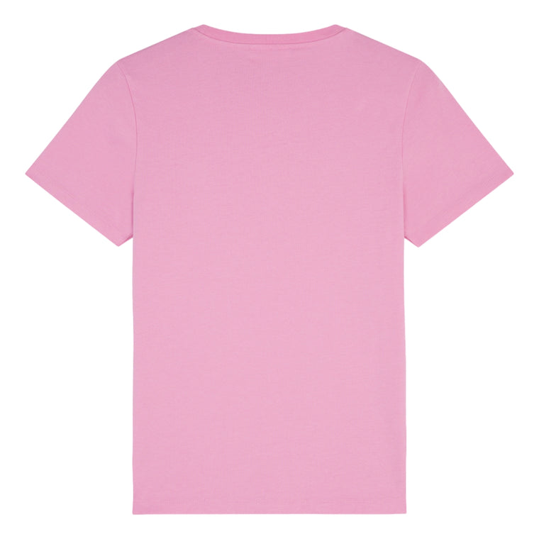 MAISON KITSUNE W FOX HEAD PATCH REGULAR TEE SHIRT-PINK