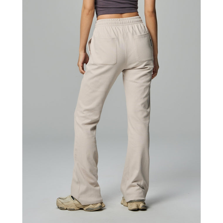 TEAMJOINED W HIGH-WAISTED RAW CUT PANT-IVORY