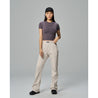 TEAMJOINED W HIGH-WAISTED RAW CUT PANT-IVORY