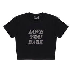 RIPNDIP WOMEN'S LOVE YOU BABY TEE-BLACK