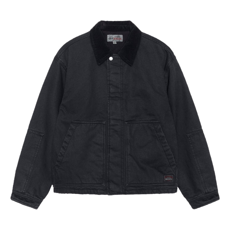 STUSSY WORKGEAR JACKET-BLACK