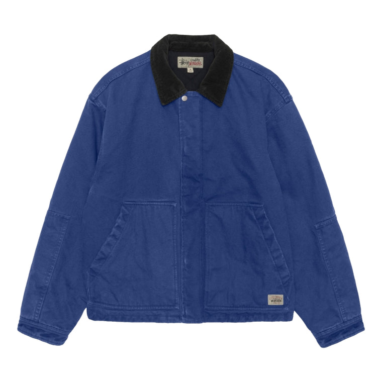 STUSSY WORKGEAR JACKET-BLUE