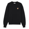 MAISON KITSUNE W SPEEDY FOX PATCH COMFORT SWEATSHIRT-BLACK