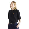 MAISON KITSUNE W SPEEDY FOX PATCH COMFORT TEE-SHIRT-BLACK