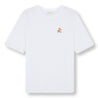 MAISON KITSUNE W SPEEDY FOX PATCH COMFORT TEE-SHIRT-WHITE