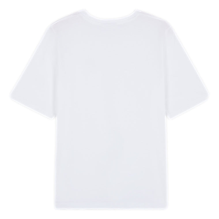 MAISON KITSUNE W SPEEDY FOX PATCH COMFORT TEE-SHIRT-WHITE