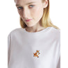 MAISON KITSUNE W SPEEDY FOX PATCH COMFORT TEE-SHIRT-WHITE