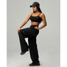 TEAMJOINED W TECH ADJUSTABLE WAIST BOTTOM-BLACK