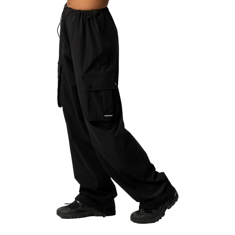 TEAMJOINED W TECH ADJUSTABLE WAIST BOTTOM-BLACK