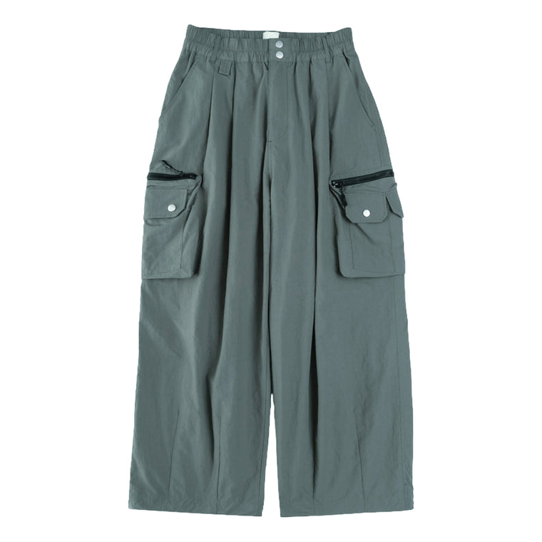 A[S]USL ZIPPER POCKET BALLOON PANTS-FOREST