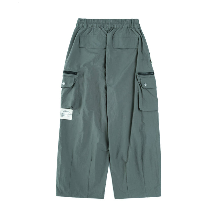 A[S]USL ZIPPER POCKET BALLOON PANTS-FOREST