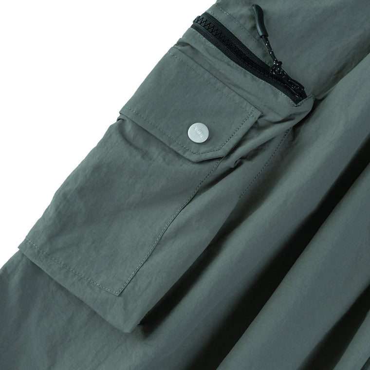 A[S]USL ZIPPER POCKET BALLOON PANTS-FOREST