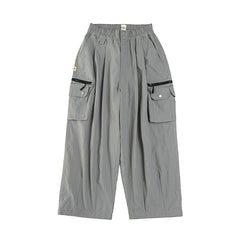 A[S]USL ZIPPER POCKET BALLOON PANTS-GREY