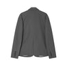 NEUTRAL SOCIETY ZIPPER POCKET OVERSIZE BLAZER-HEATHER GREY