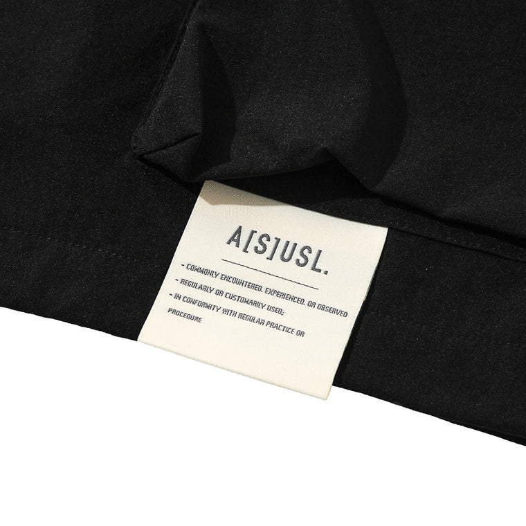 A[S]USL ZIPPER POCKET PERFORMANCE TEE-BLACK