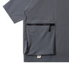 A[S]USL ZIPPER POCKET PERFORMANCE TEE-GREY