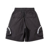 NEUTRAL SOCIETY ZIPPER POCKET TECH. SHORTS-DARK GREY