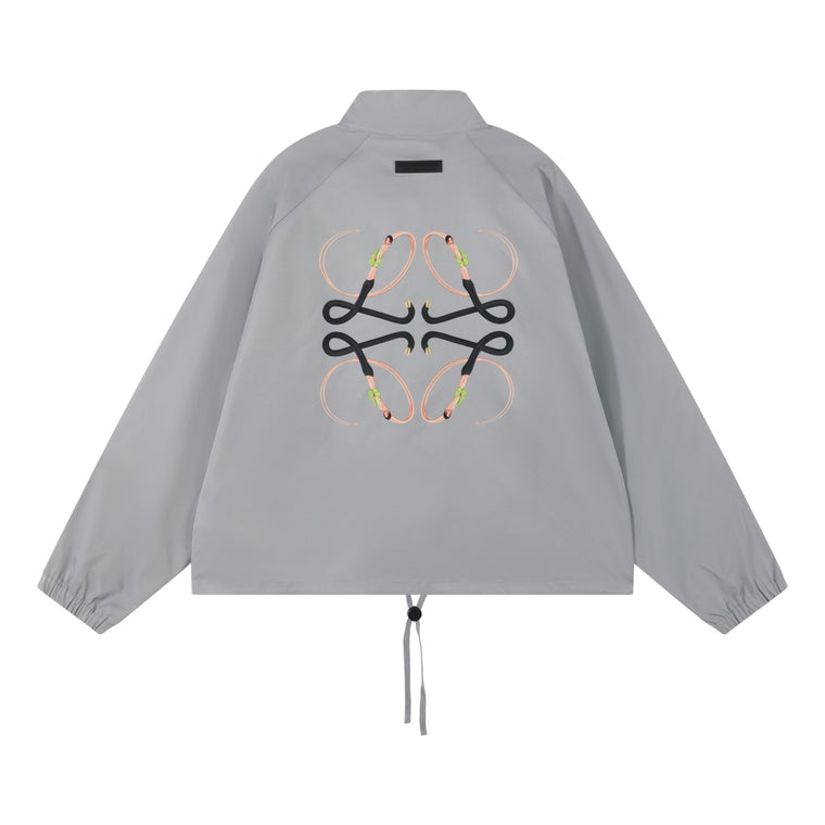 ORI FREDERIQO ZIP UP JACKET-GREY