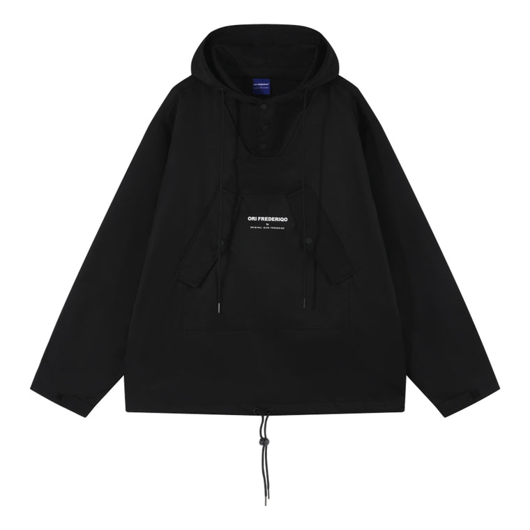 ORI FREDERIQO HOODED JACKET-BLACK