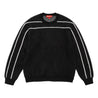 SUPREME BACK STRIPE SWEATER-BLACK