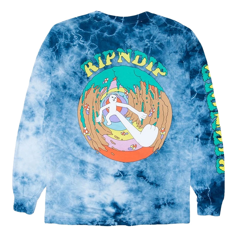 RIPNDIP STEP INTO THE WILD LS-NVY LTG WASH