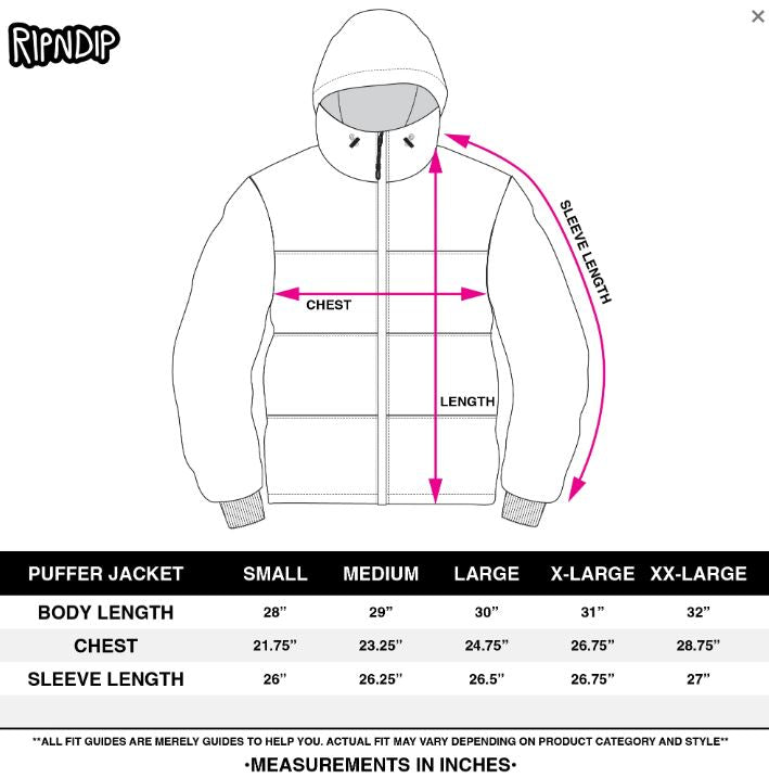 RIPNDIP DARK TWISTED FANTASY PUFFER JACKET-OLIVE/BLACK