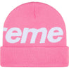 SUPREME BIG LOGO BEANIE-PINK