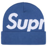 SUPREME BIG LOGO BEANIE-SLATE