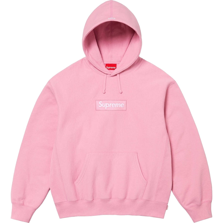 SUPREME BOX LOGO HOODED SWEATSHIRT-DUSTY PINK