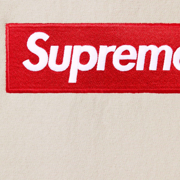 SUPREME BOX LOGO HOODED SWEATSHIRT-STONE