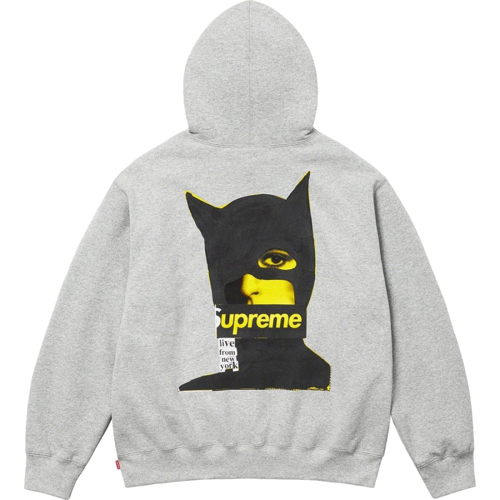 SUPREME CATWOMAN HOODED SWEATSHIRT-GREY - Popcorn Store