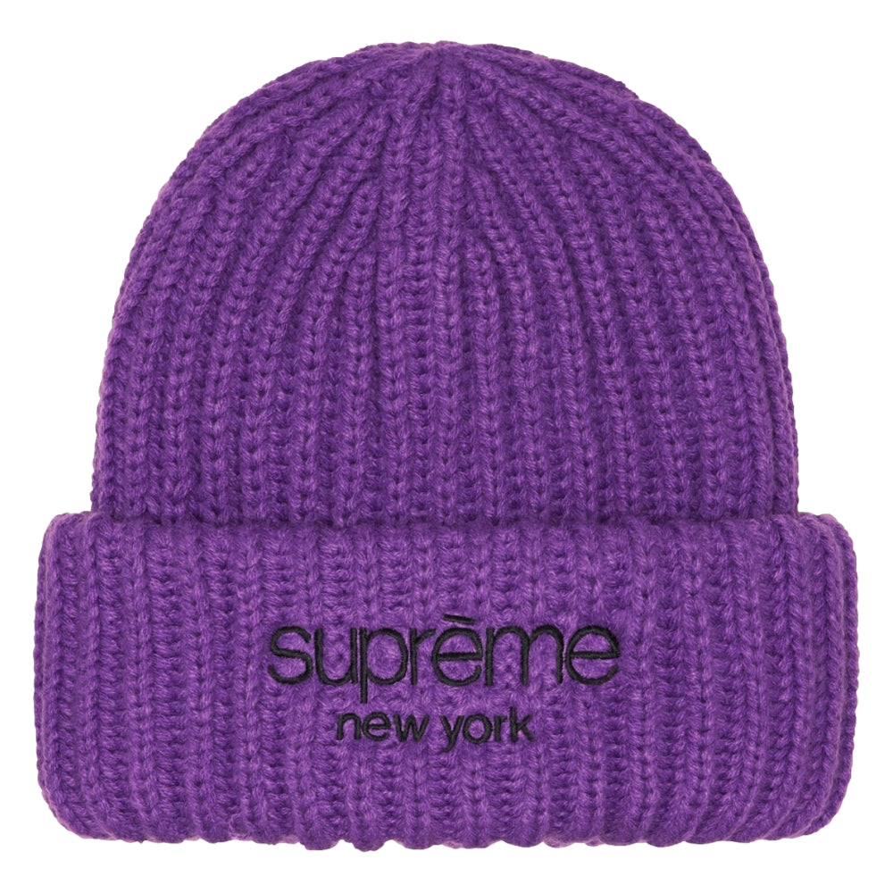 Supreme Classic Logo Beanie パープル - ニットキャップ