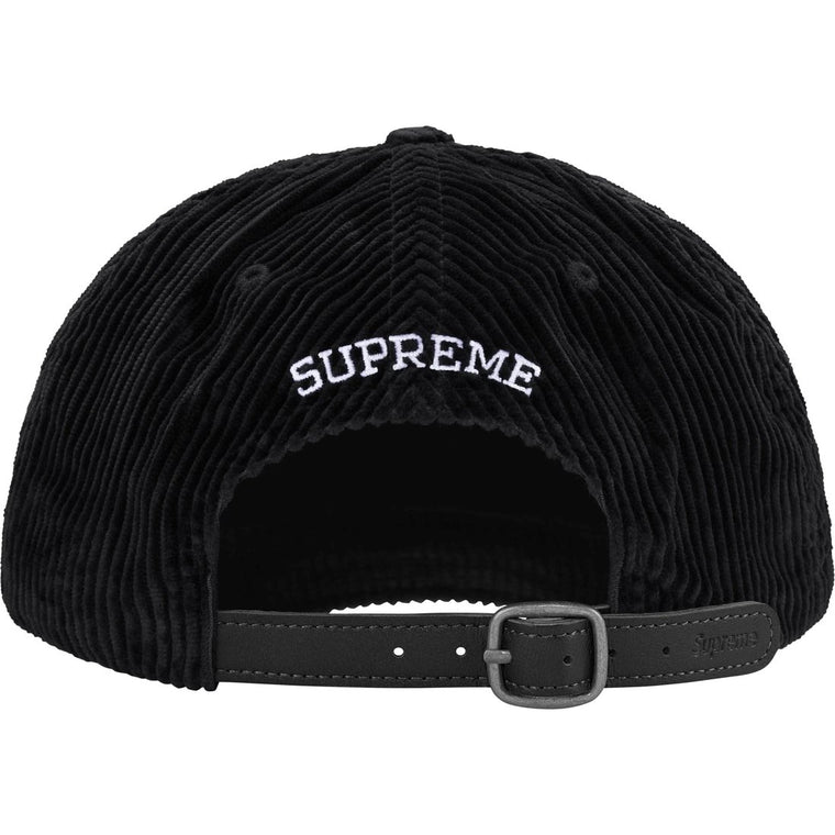 SUPREME CORDUROY S LOGO 6-PANEL-BLACK