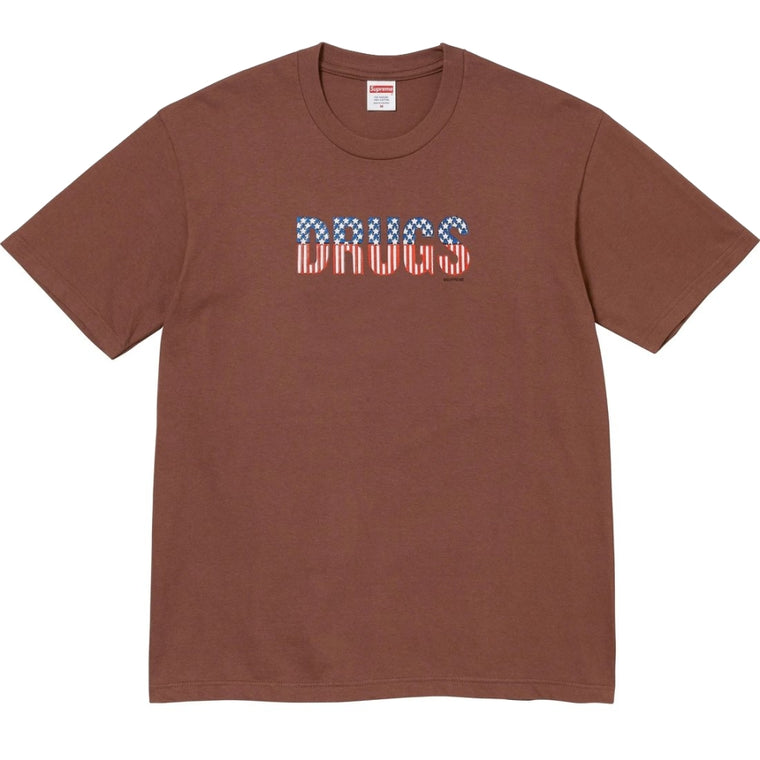 SUPREME DRUGS TEE-BROWN