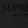 SUPREME FLOCKED LOGO SWEATER-BLACK