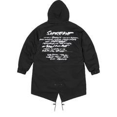 SUPREME FUTURA FISHTAIL PARKA-BLACK