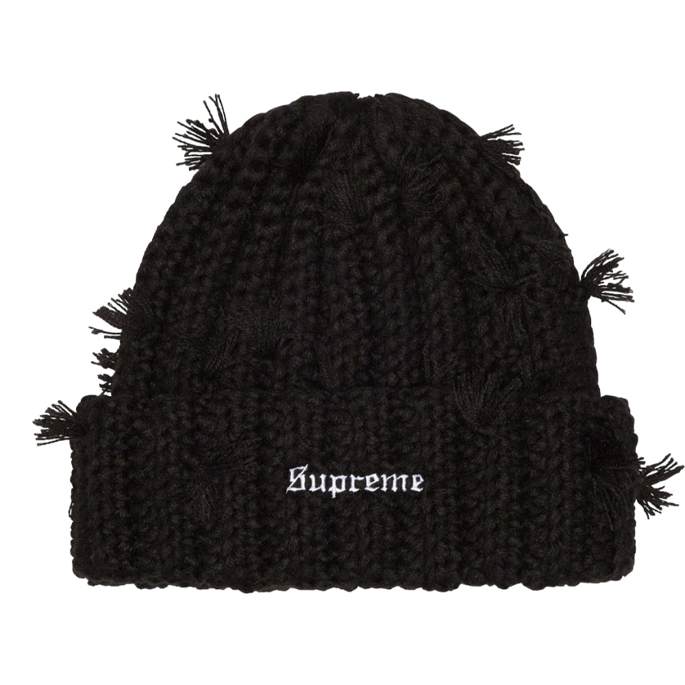 SUPREME HAND TIED BEANIE-BLACK - Popcorn Store